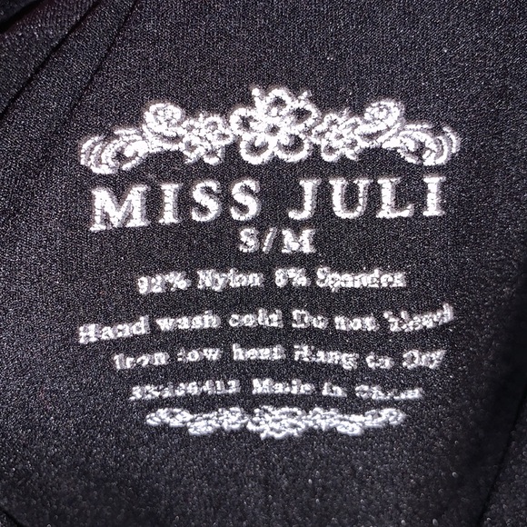 Miss Juli black lace up stretchy casual leggings - Picture 4 of 4